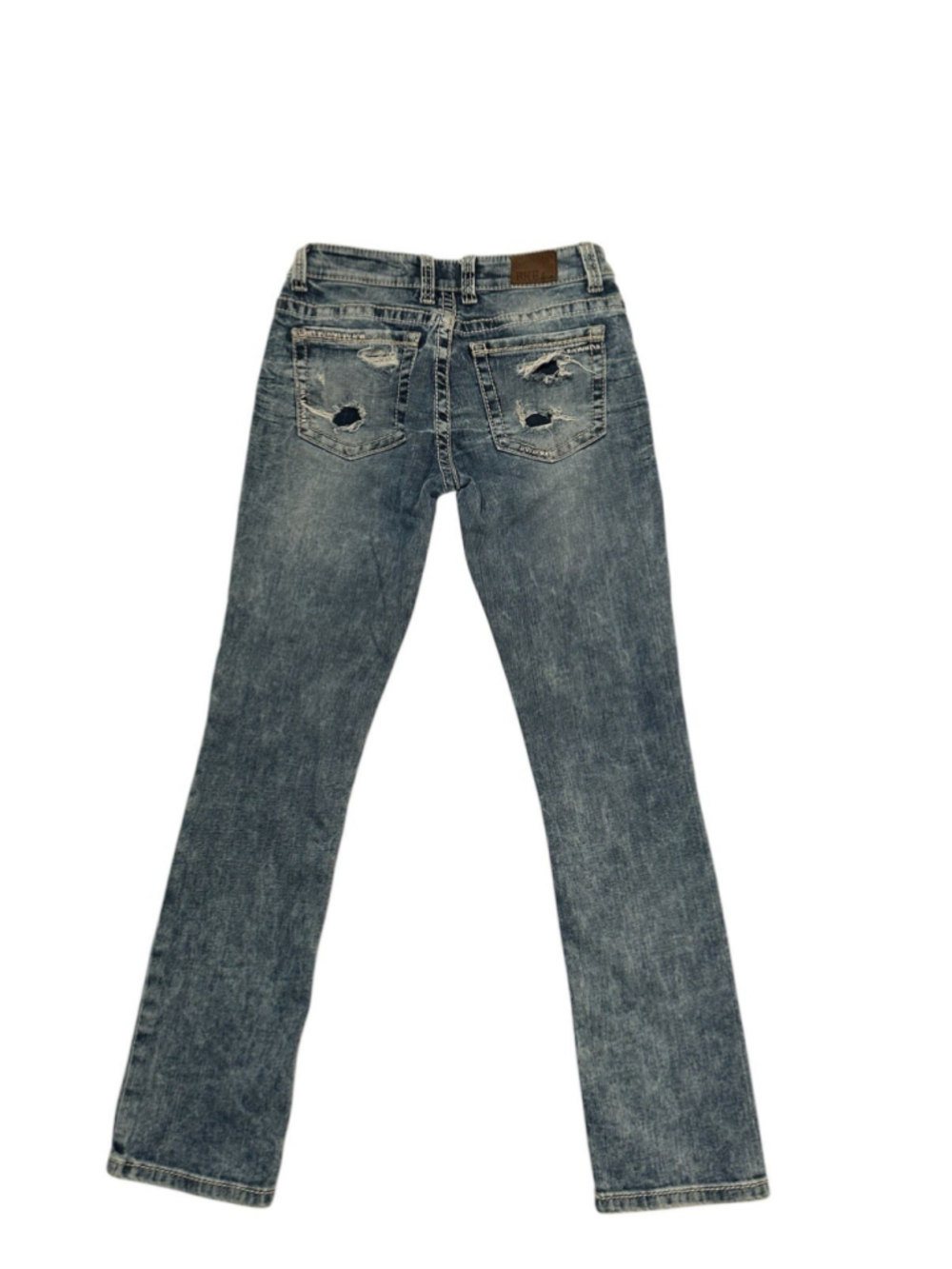 BKE Payton Denim Jeans Low Rise Womens 29R (29X 31.5) Blue Distressed Western - Picture 8 of 16